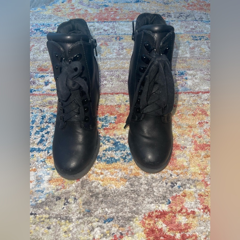 ADEN Black Combat Boots